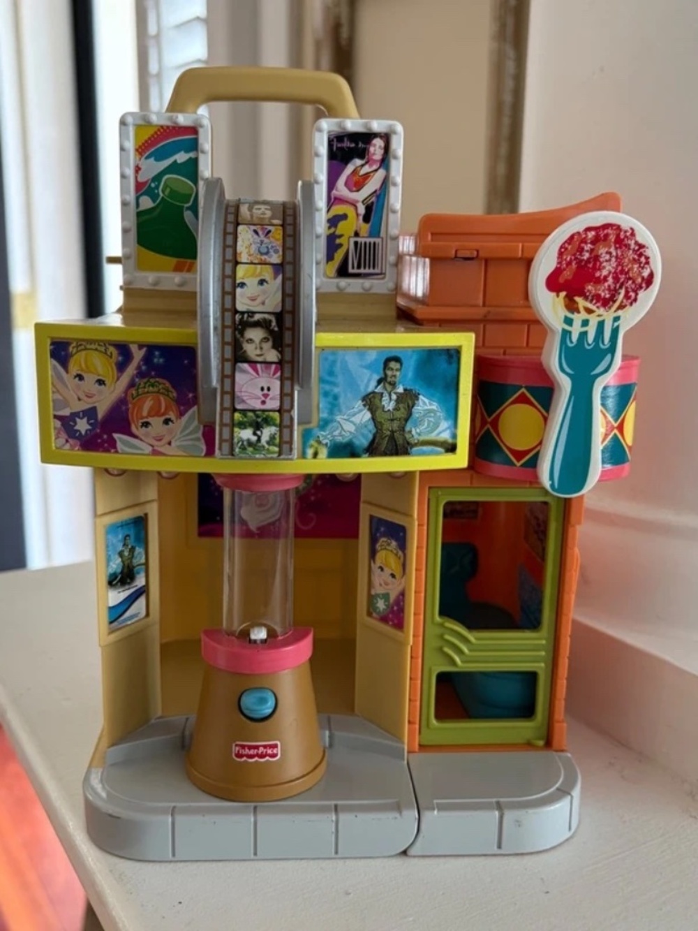 Fisher Price Movie & Sweetshop Small Playset
